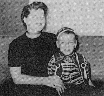 Feb 1956: Barbara Sue Norman Riffe and half brother Richard Coppersmith, 2nd husband of Mary Blakeman