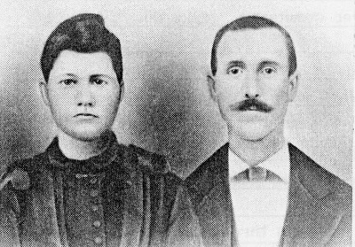Wedding day 1891: Mary (Rapp) Blakemand and Henry Clay Blakeman