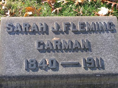 Sarah J Fleming Dec 9 1840-Dec 26 1911 