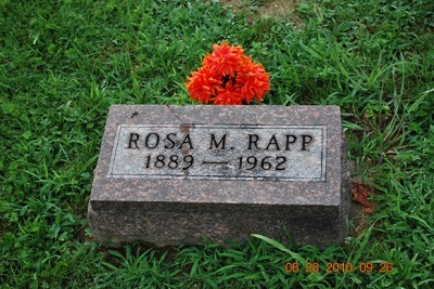Rosa Malinda Rapp 1889- Nov 22 1962